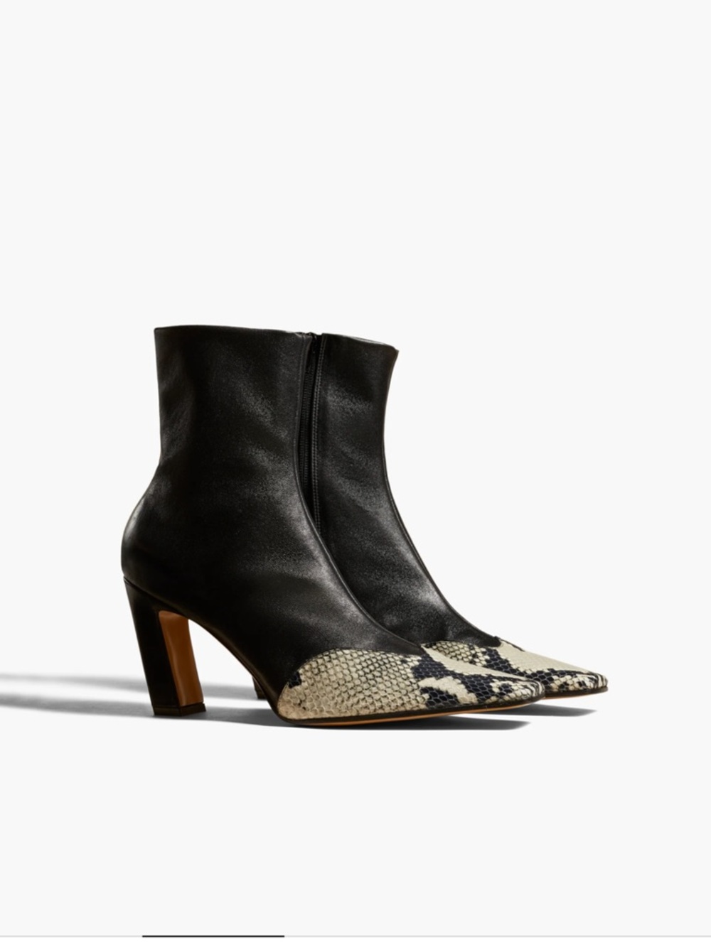 Khaite Nevada Stretch Low Boot Snakeskin NWT 7.5